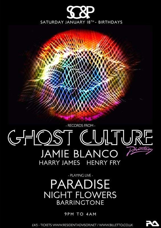 Snap Crackle & Pop with Ghost Culture, Paradise (Live), Jamie Blanco, Barringtone (Live) - Página frontal