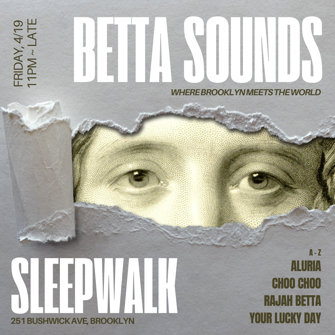Betta Sounds @ Sleepwalk - フライヤー表