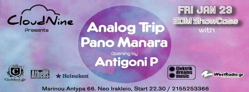 Analog Trip, Pano Manara, Antigoni P - Página frontal