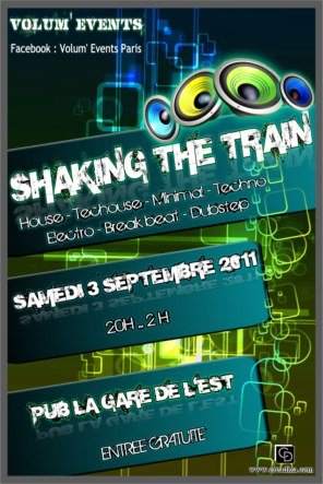 Shaking The Train - Flyer front