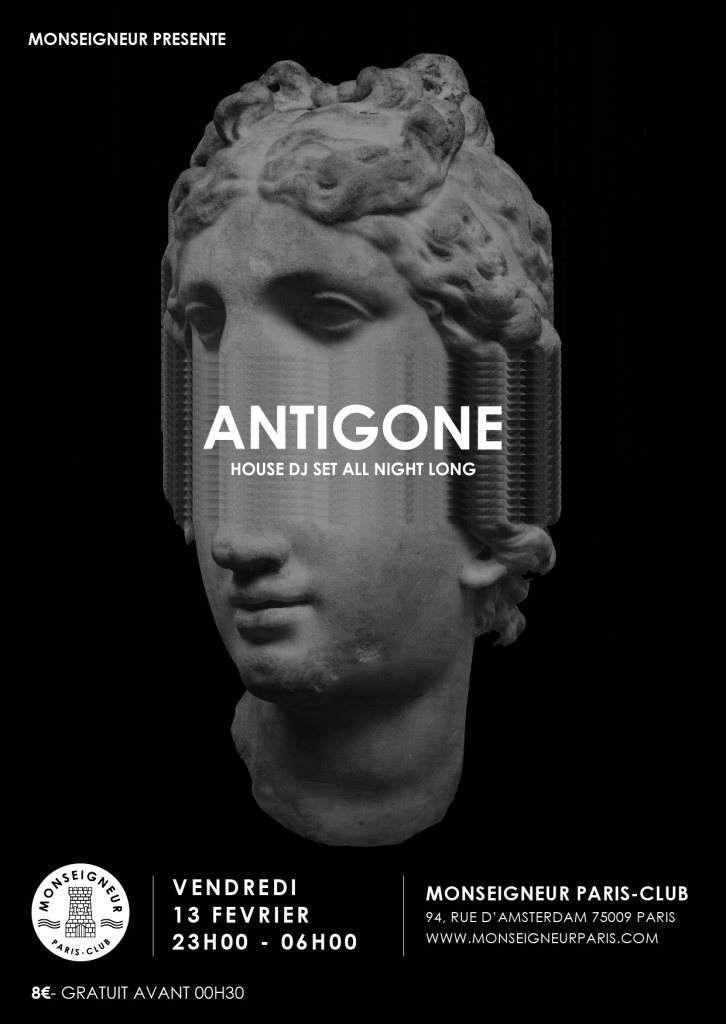Monseigneur Présente: Antigone (House DJ Set) - Página frontal
