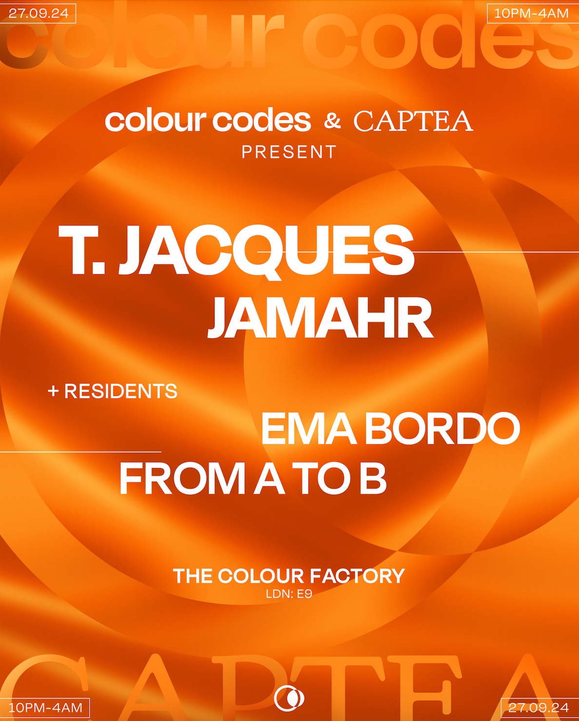Colour Codes & Captea Records present: T. Jacques, Jamahr & More at ...