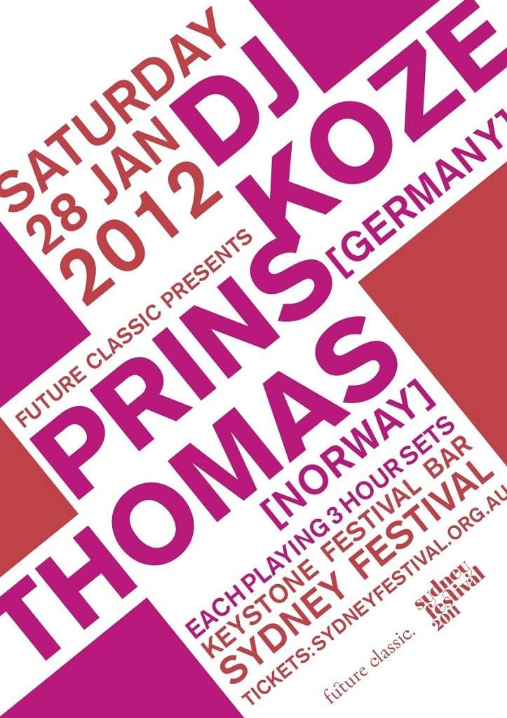 Future Classic Night: Dj Koze and Prins Thomas - Página frontal