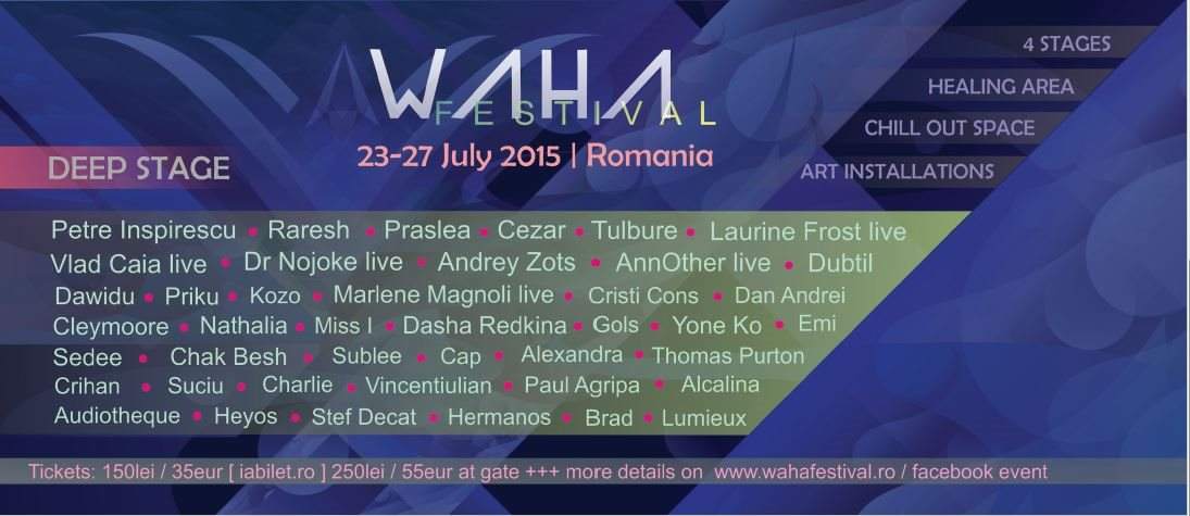 Waha Festival 2015 - フライヤー表