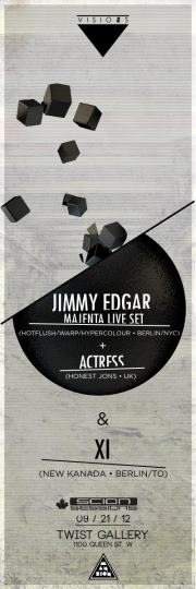 Visions II // Jimmy Edgar Live Set x Actress x XI - Página frontal