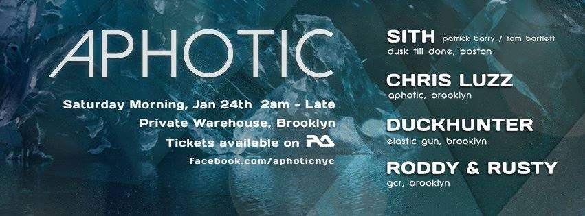 Aphotic Feat. Sith (Patrick Barry & Tom Bartlett), Chris Luzz, Duckhunter (Live), Rusty & Roddy - Página frontal