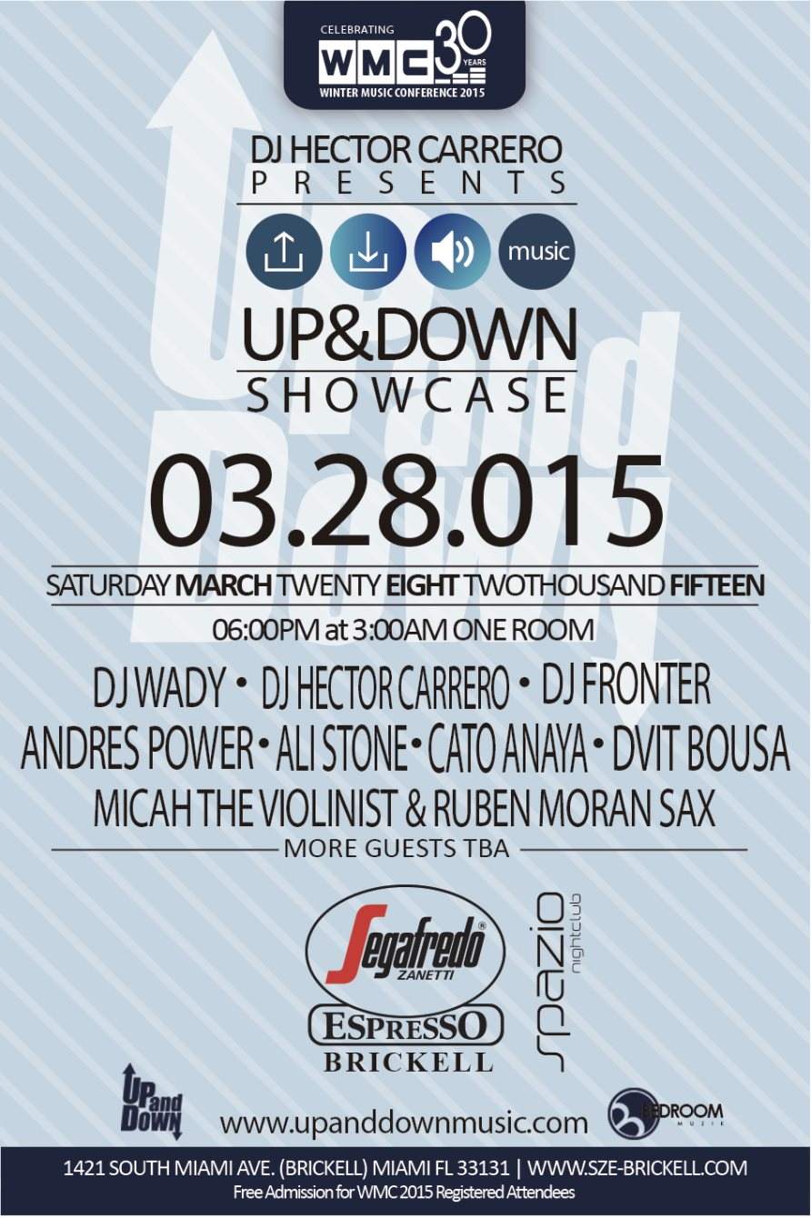 DJ Hector Carrero presents Up & Down Music Showcase 2015 - Página frontal