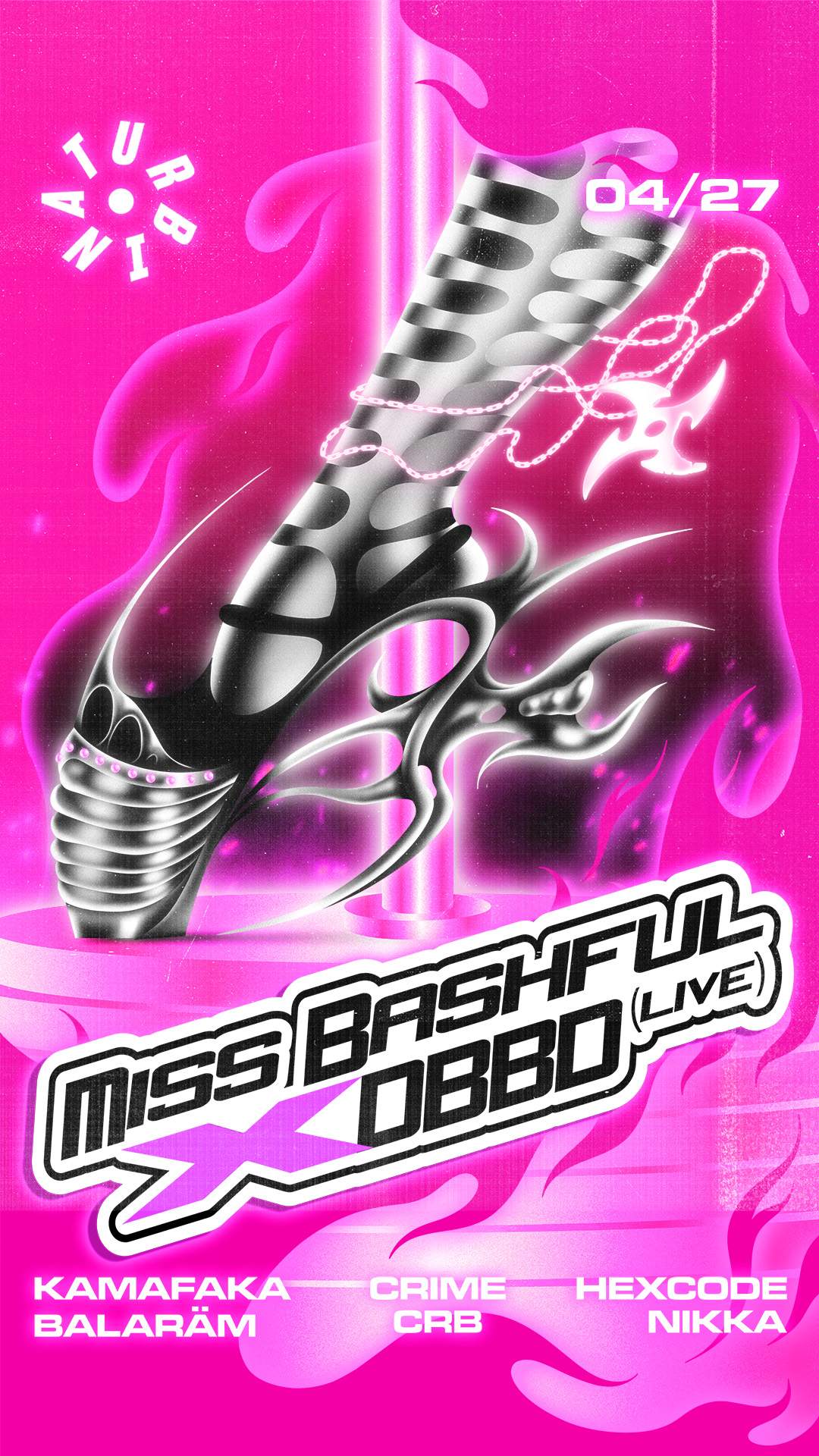 Crime with Miss Bashful & DBBD (live) - Página frontal
