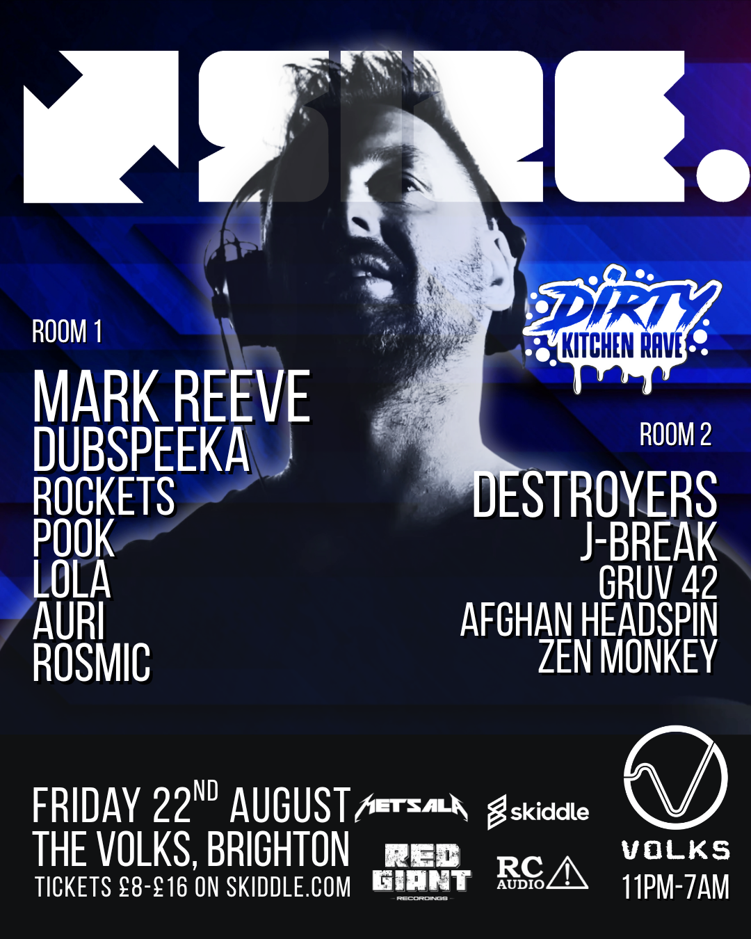 SIZE present Mark Reeve at Volks, Brighton