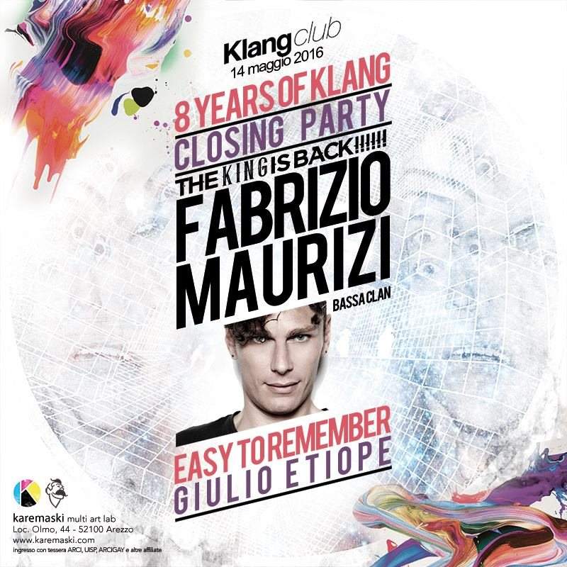 Closing Party with Fabrizio Maurizi - Página frontal