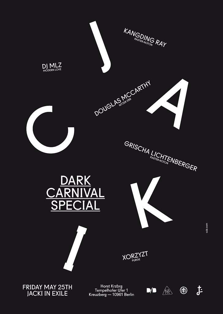 Jacki In Exile - Dark Carnival Special - フライヤー表