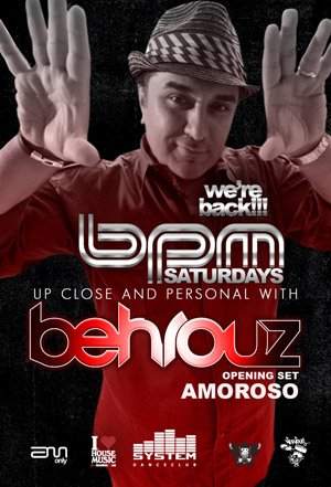 The Grand Opening Of 'bpm Saturdays' with Behrouz & Amoroso - Página frontal