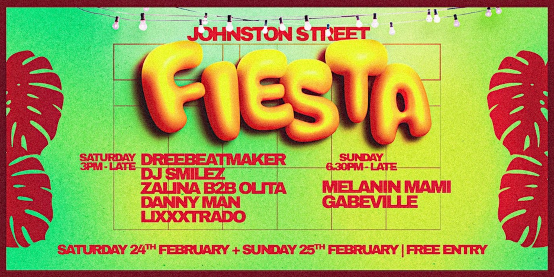 Johnston Street Fiesta - Página frontal