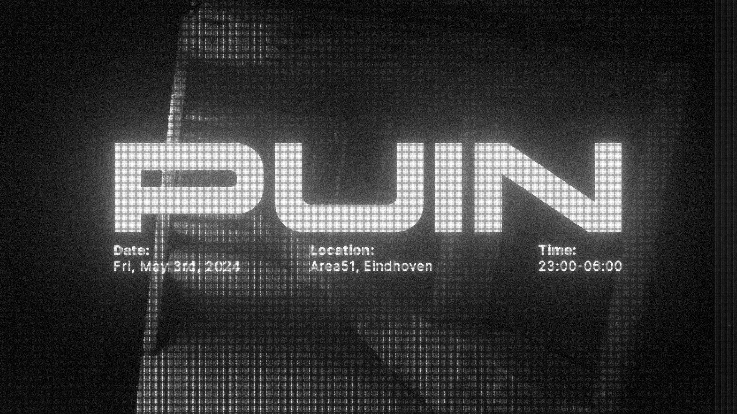 PUIN 08 - Lars Huismann all night long - フライヤー表