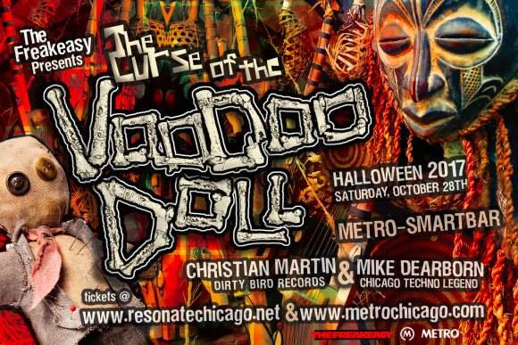 Freakeasy presents Curse of the Voodoo Doll with Christian Martin / Mike Dearborn / Gene Hunt - フライヤー表