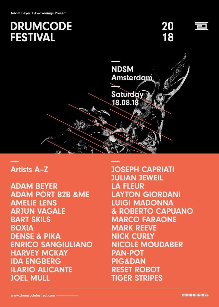 Drumcode Festival 2018 at NDSM Docklands, Amsterdam