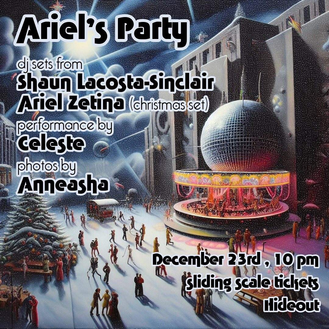 Ariel's Party - Página frontal