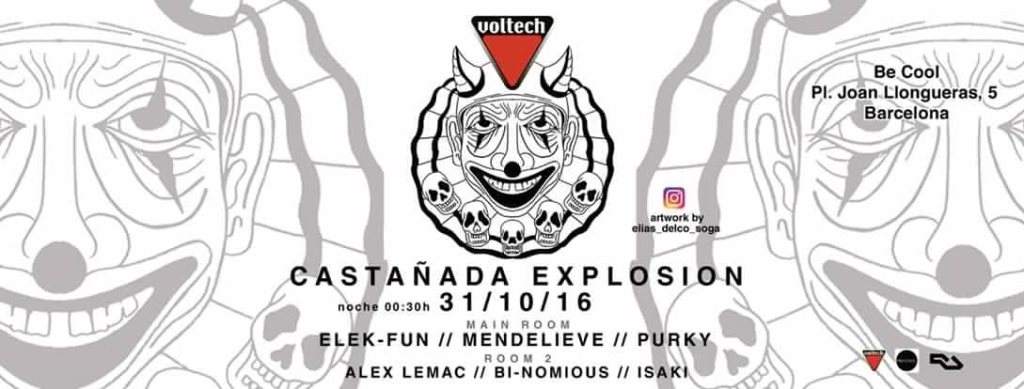 Voltech Party - Castañada Explosion Barcelona - Página frontal