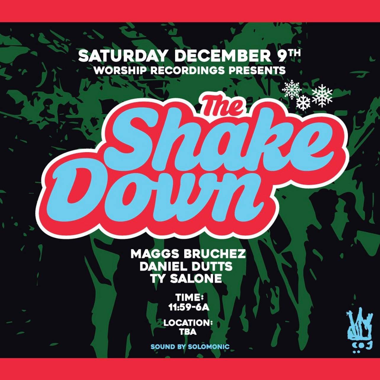 The Shakedown: Late Night Holiday Celebration - フライヤー表
