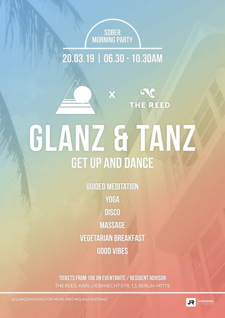 Glanz&Tanz Get Up & Dance V3 - フライヤー表