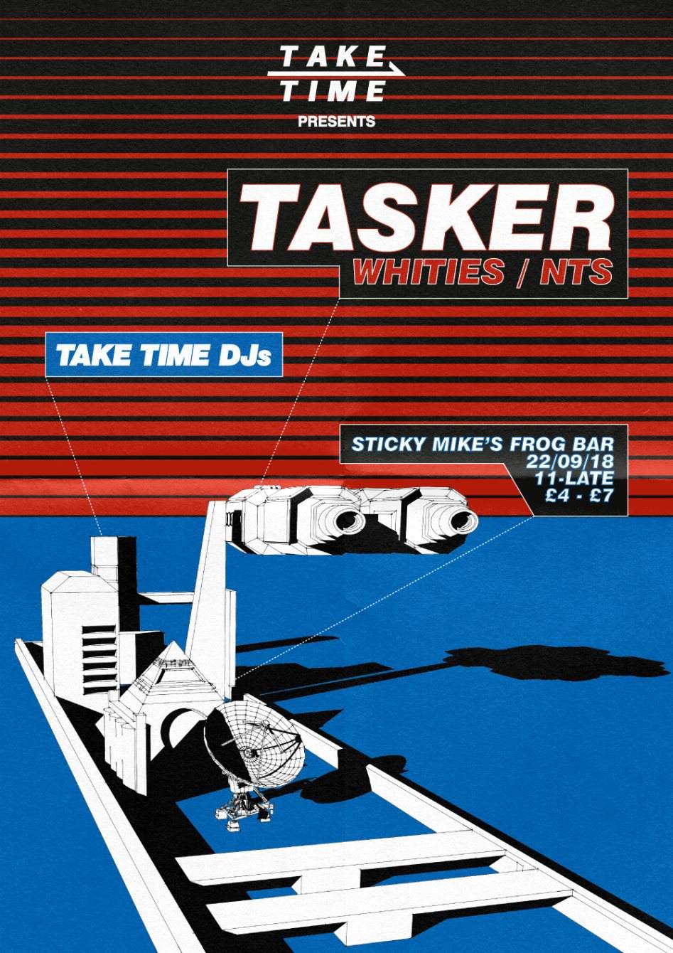 Take Time 003// Tasker (Whities/NTS) - フライヤー表