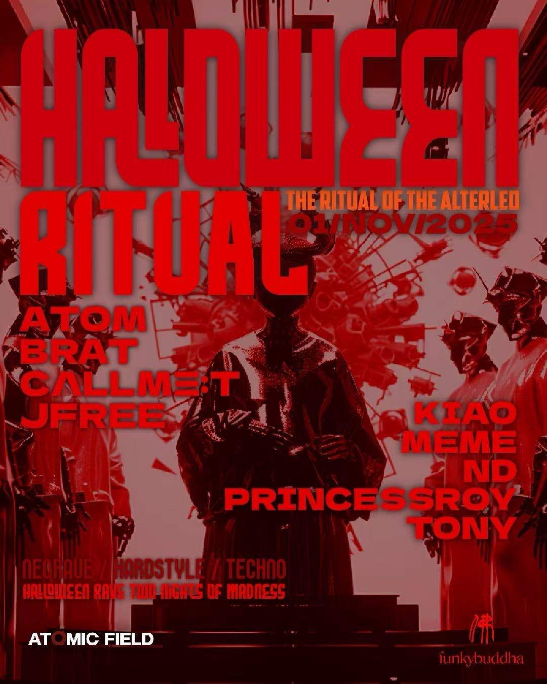 ATOMICFIELD PRESENT: HALLOWEEN RITUAL X FUNKYBUDDHA at Funky Buddha, London