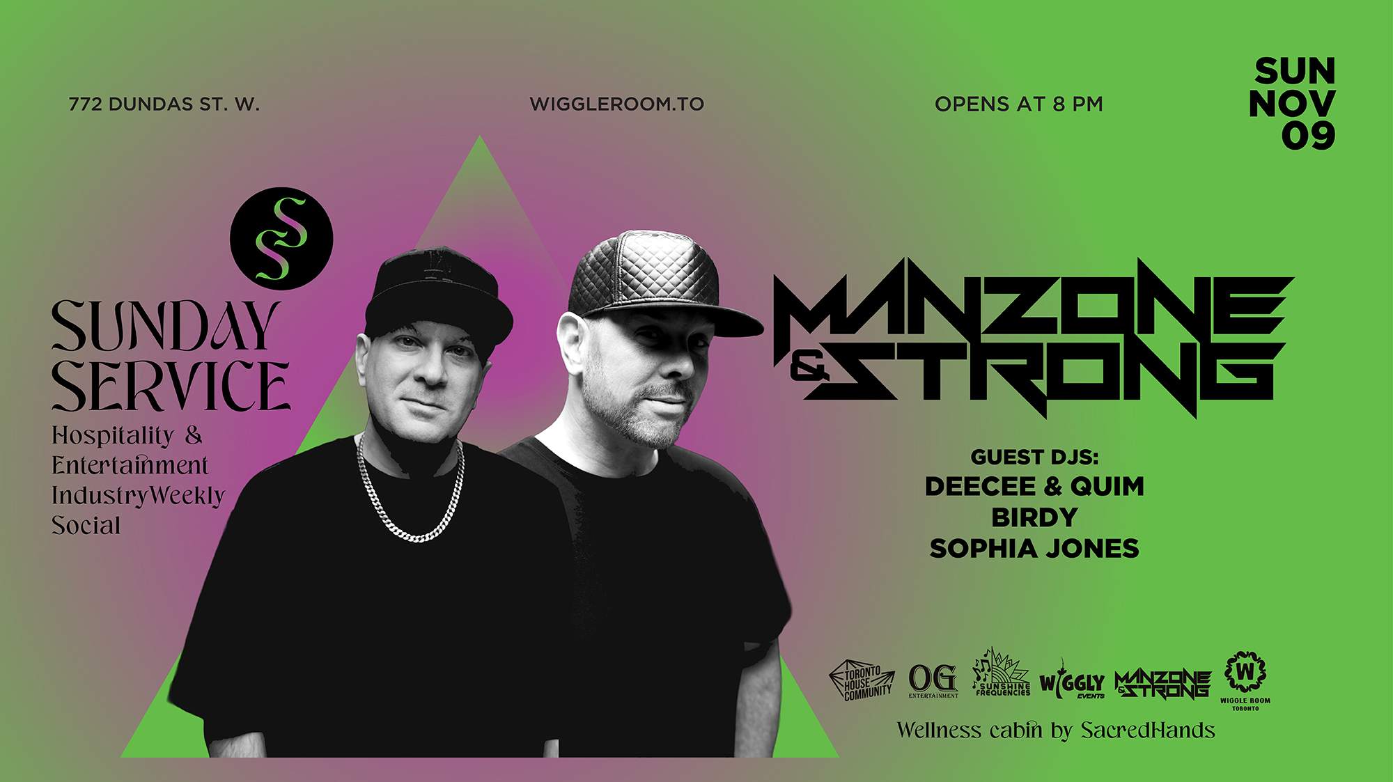 【R&B】room service R&B ROOM DAY PARTY Noir Inside Rebel Toronto Junior Jones Group