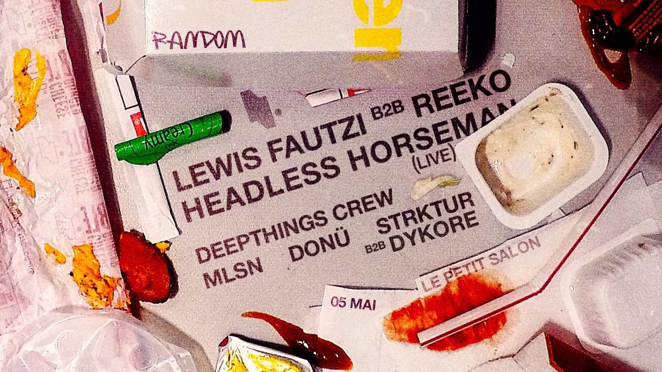 RDM 002: Lewis Fautzi b2b Reeko, Headless Horseman - フライヤー表