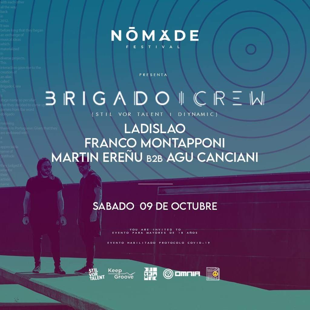 Brigado Crew at Nomade Festival - フライヤー表