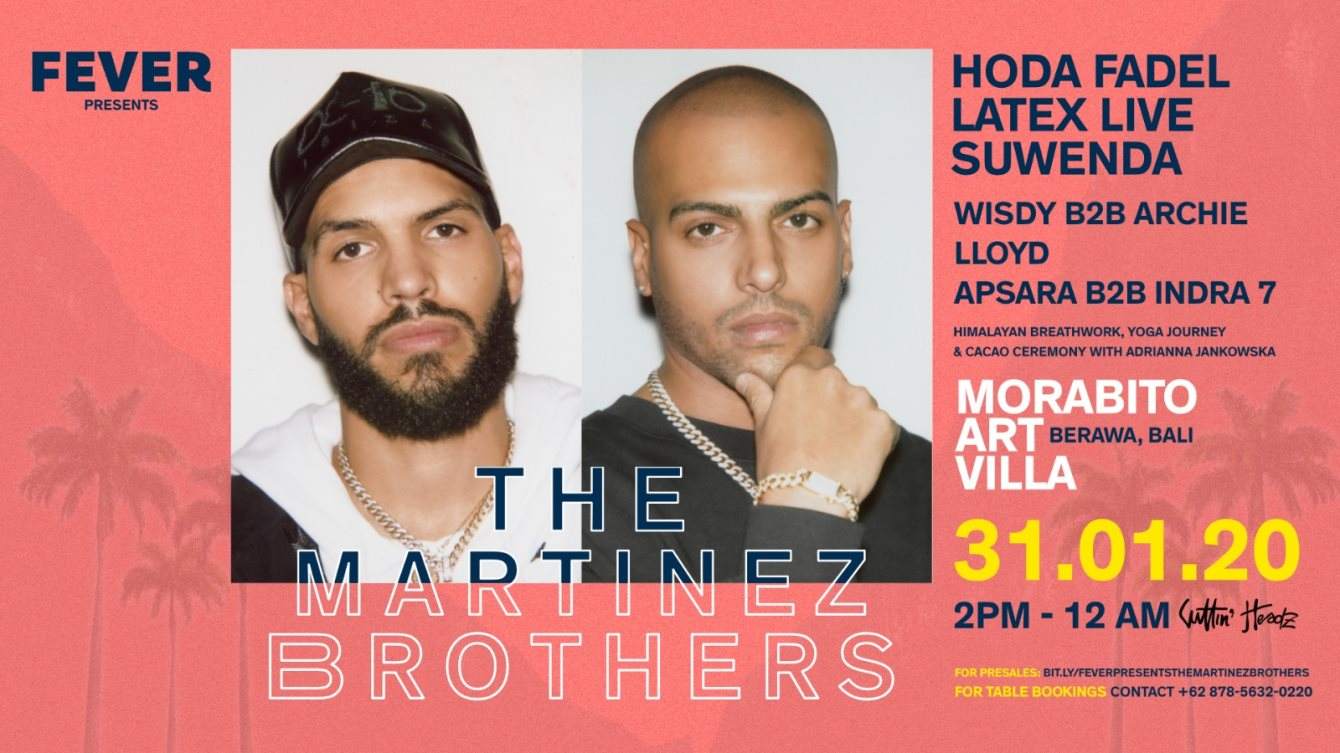 fever presents The Martinez Brothers - フライヤー表