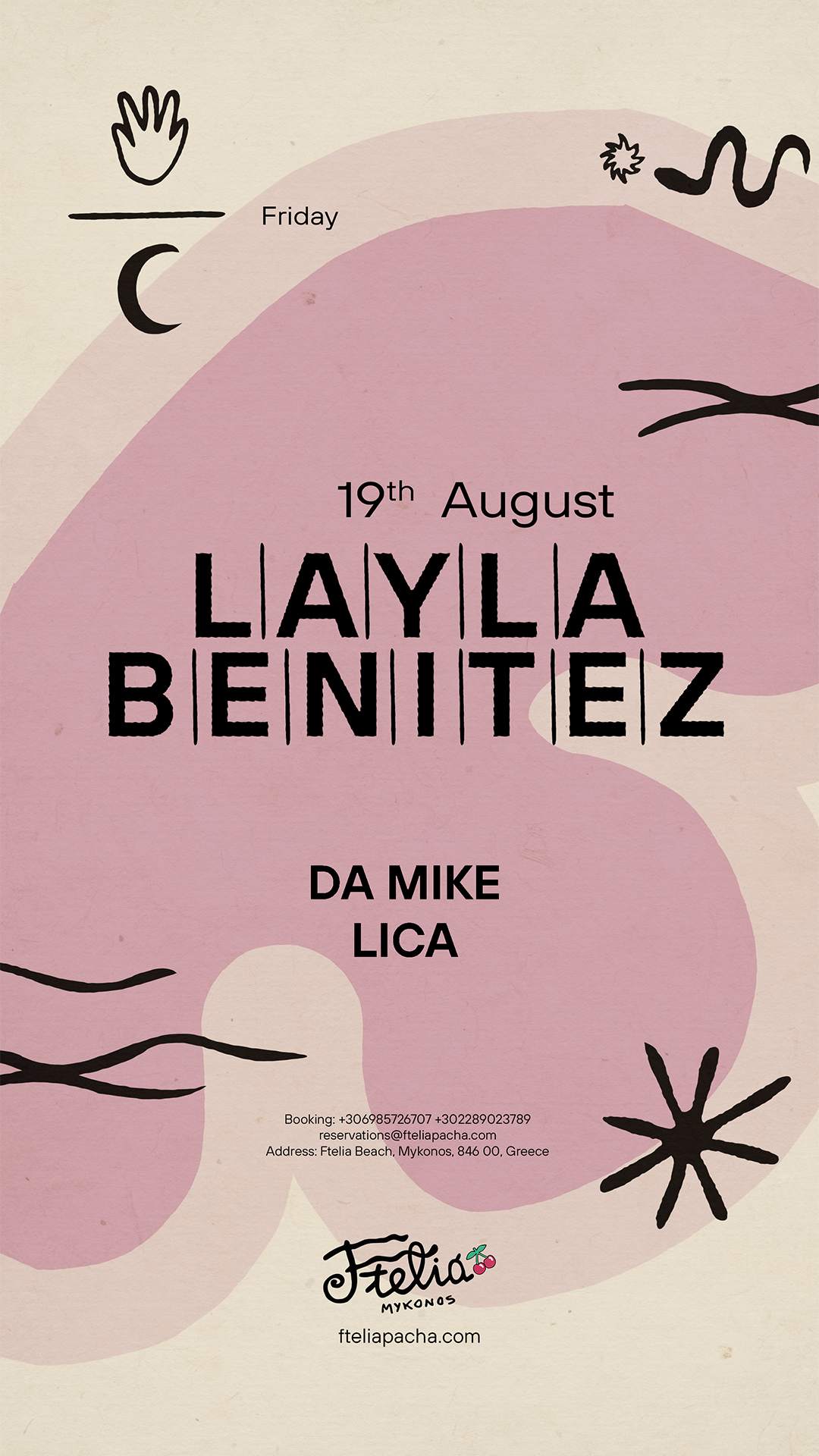 Layla Benitez - フライヤー表