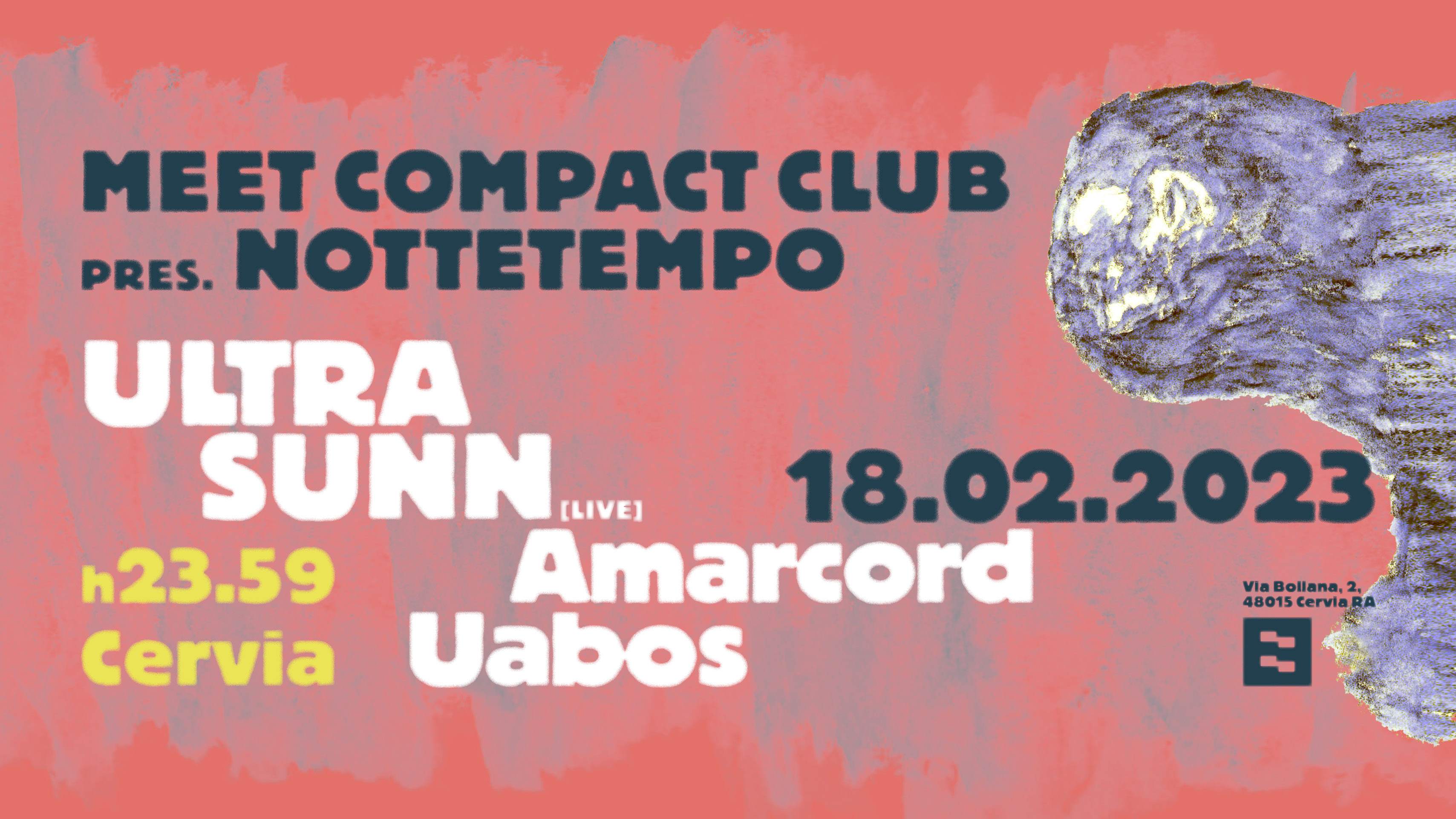 MEET pres. ULTRA SUNN live, Amarcord & Uabos - Página frontal