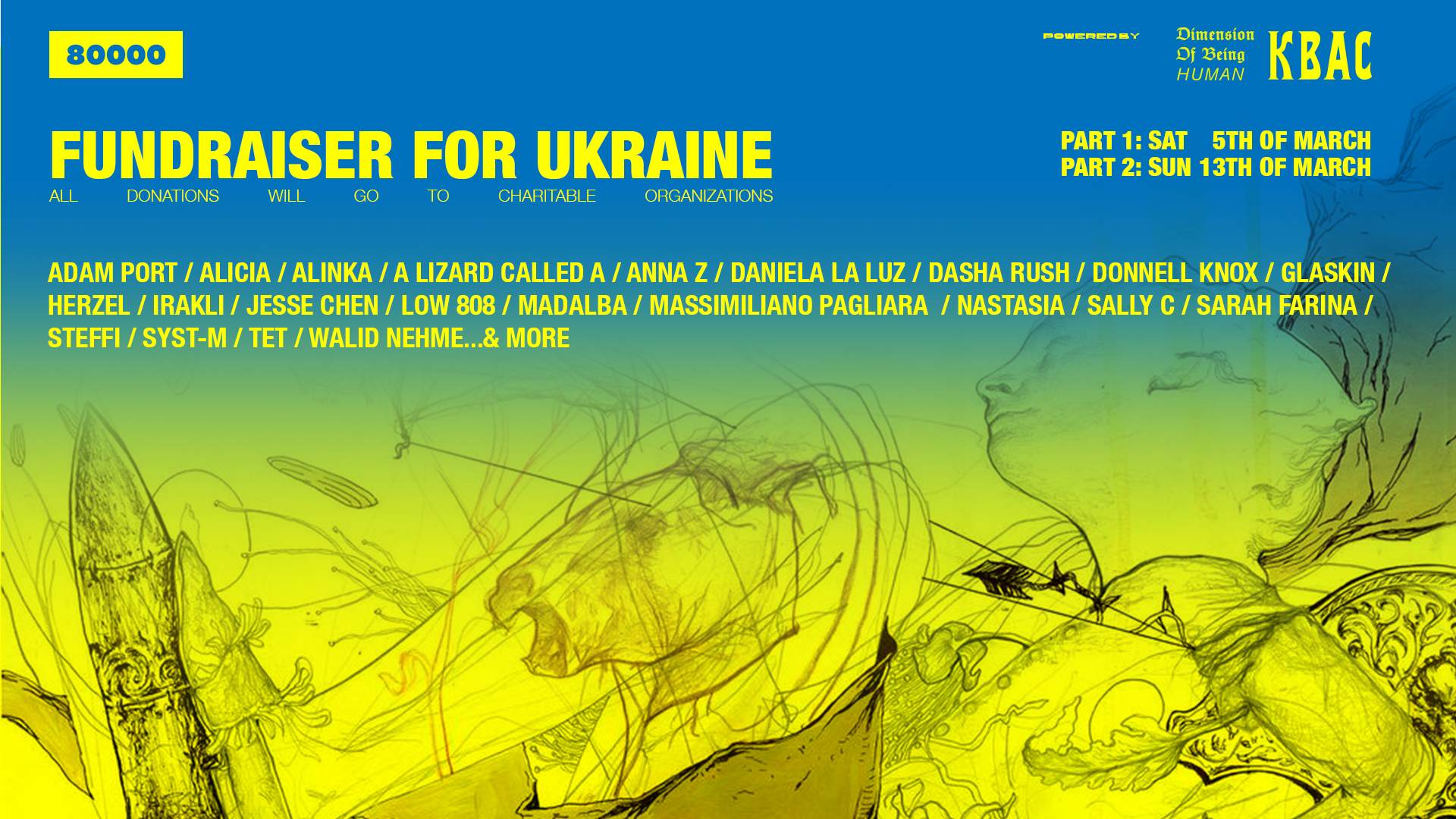 FUNDRAISER FOR UKRAINE - フライヤー表