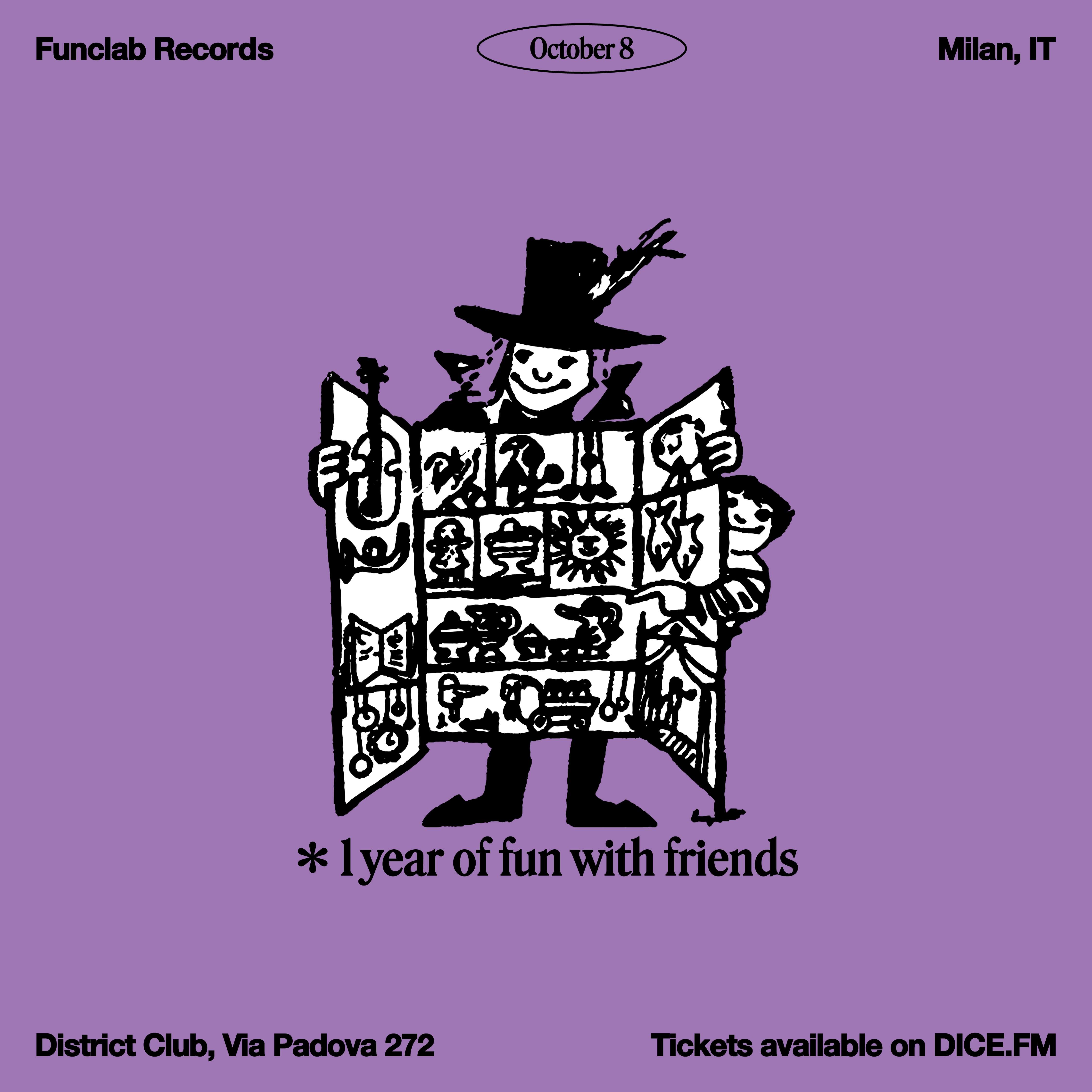 Funclab presents: 1 year of fun with friends - Oct - Página frontal