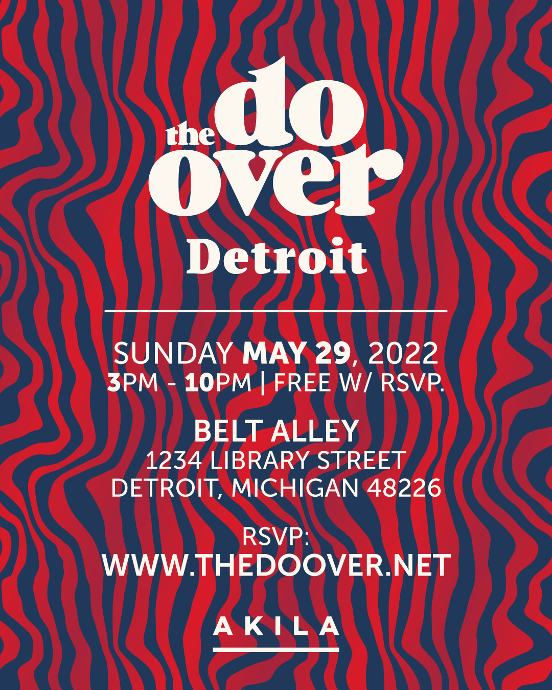THE DO-OVER DETROIT BLOCK PARTY - フライヤー裏