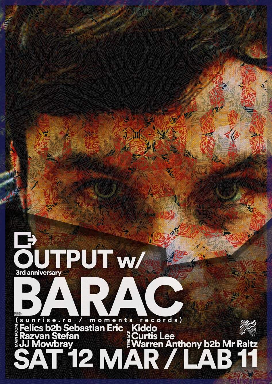 Output 3rd Anniversary with Barac + Residents & Friends - Página trasera