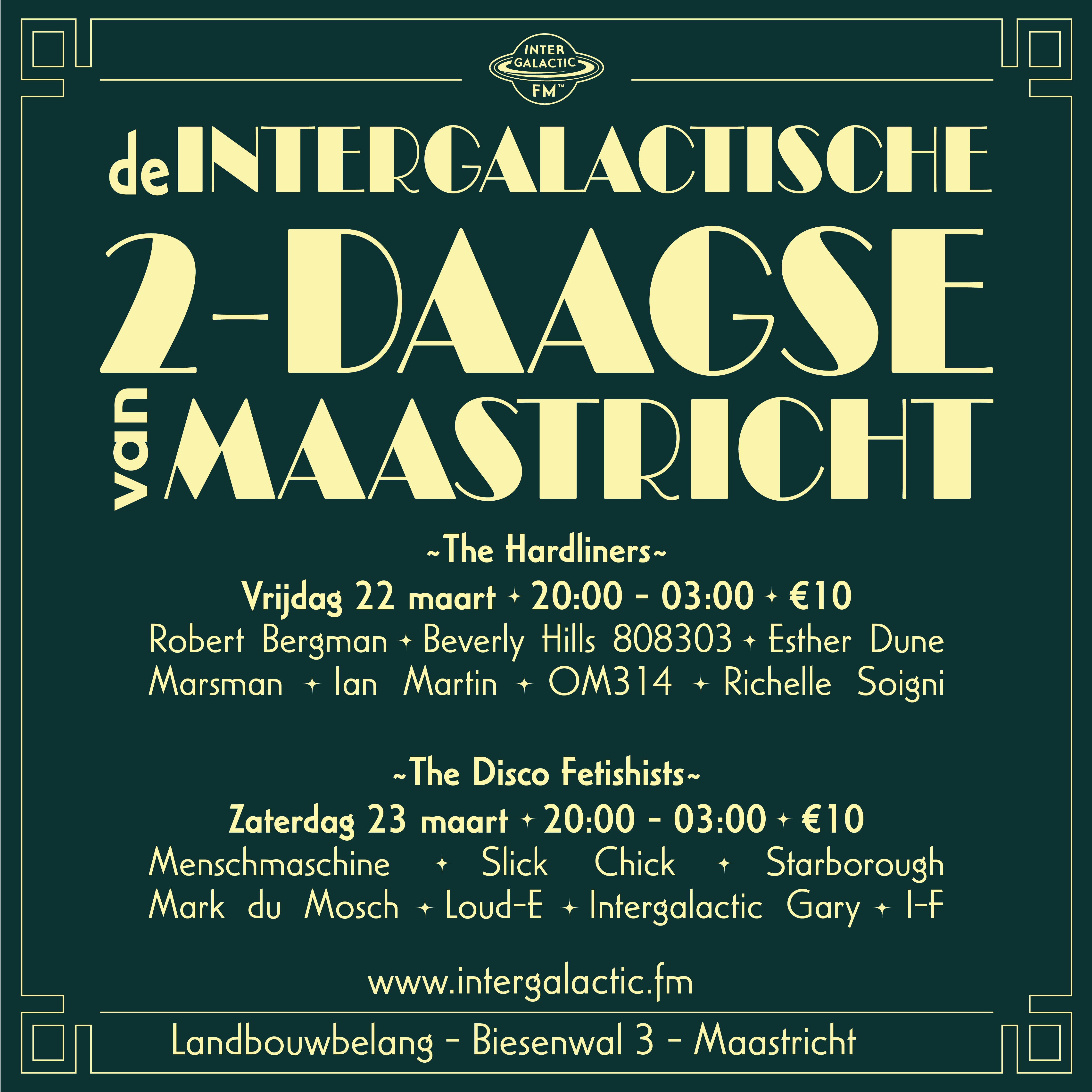 De Intergalactische 2-Daagse Van Maastricht - フライヤー裏