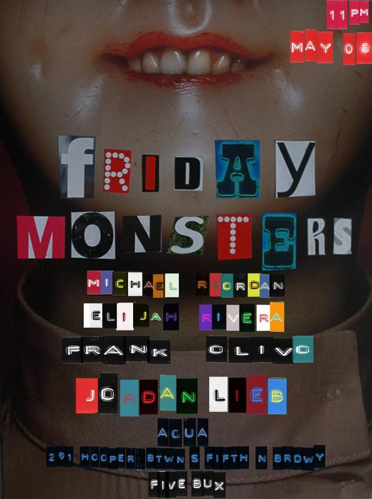 Friday Monsters - フライヤー表