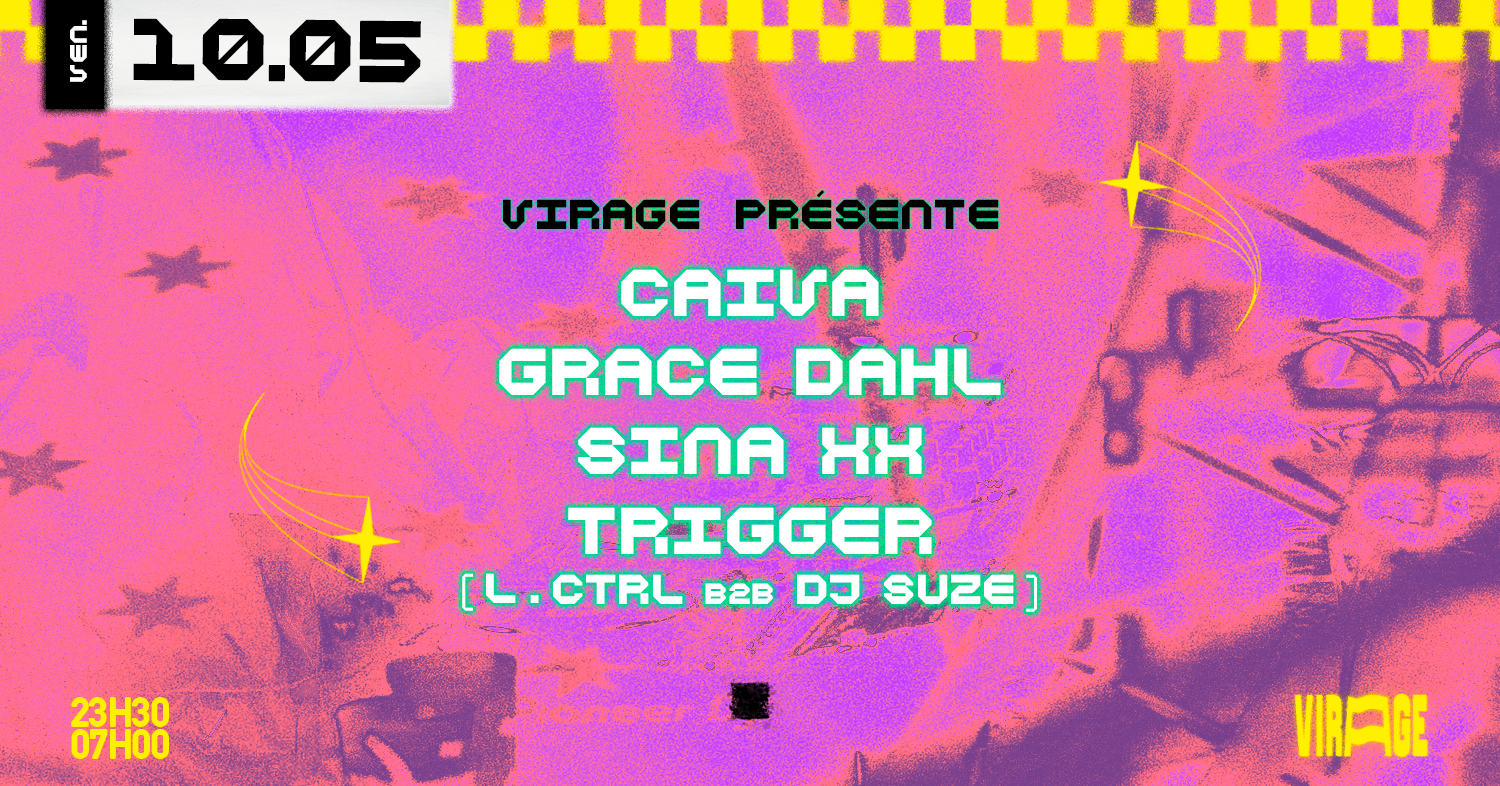 Virage présente: CAIVA, Grace Dahl, Sina XX, Trigger - Página frontal