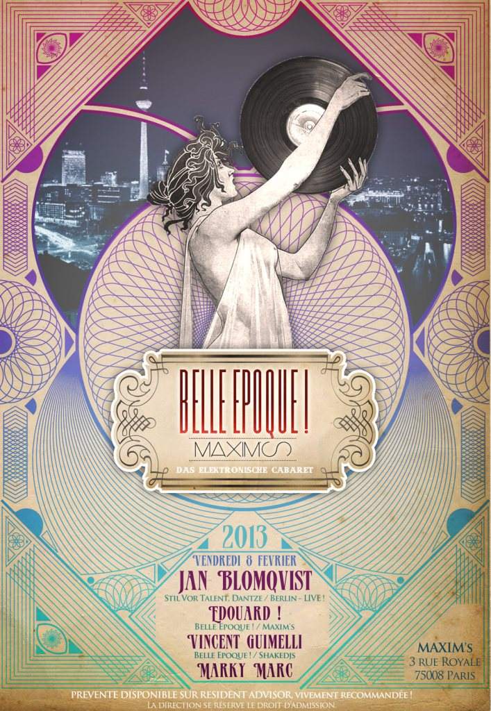 Jan Blomqvist - Live - à la Belle Epoque 'Das Elektronische Cabaret - Página trasera