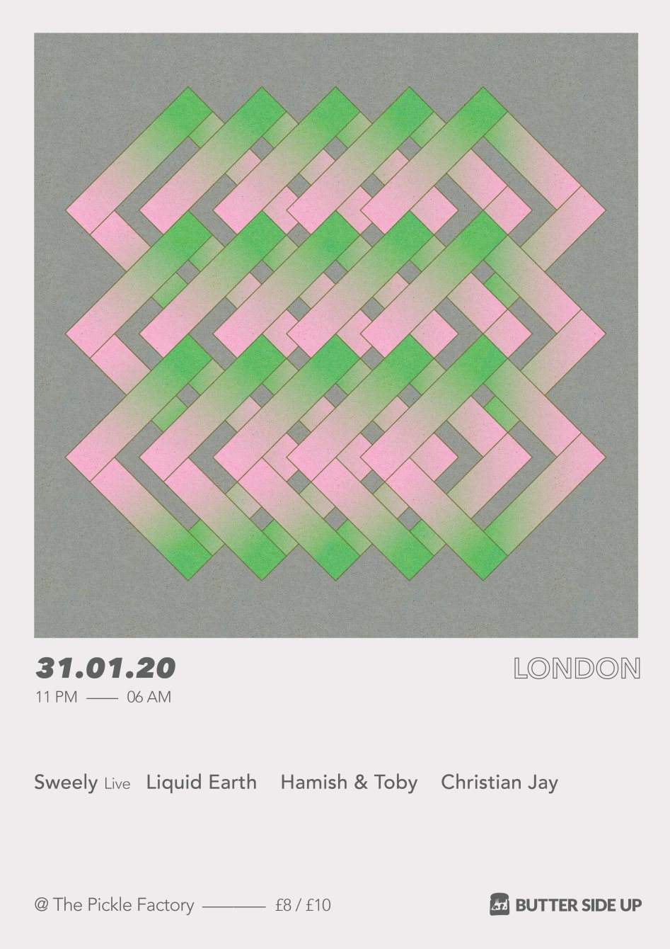 Butter Side Up Records Showcase with Sweely Live, Liquid Earth, Hamish & Toby, Christian Jay - Página frontal