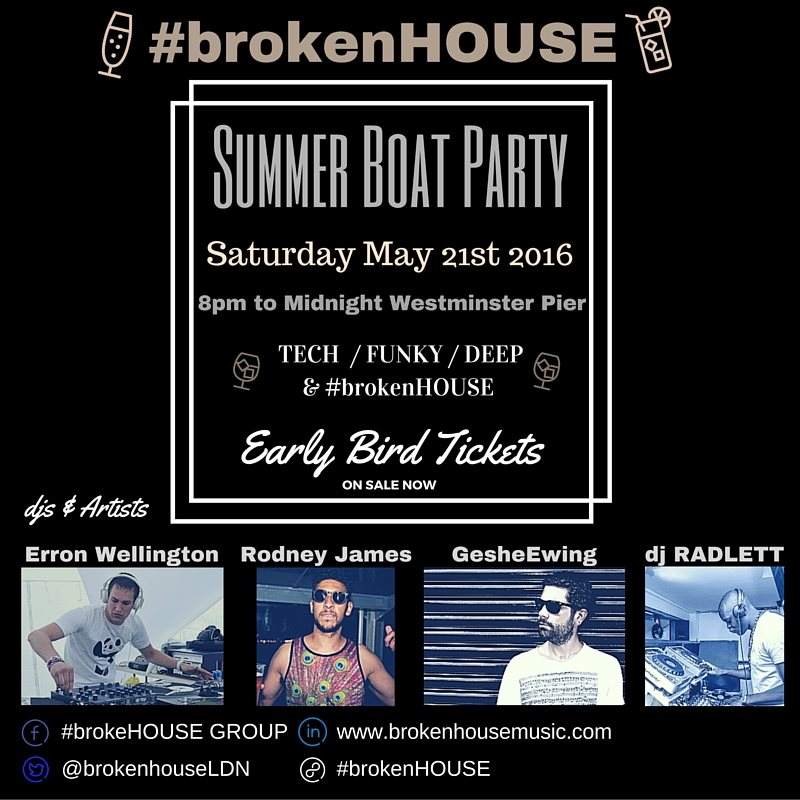 #Brokenhouse Summer Boat Party - フライヤー裏