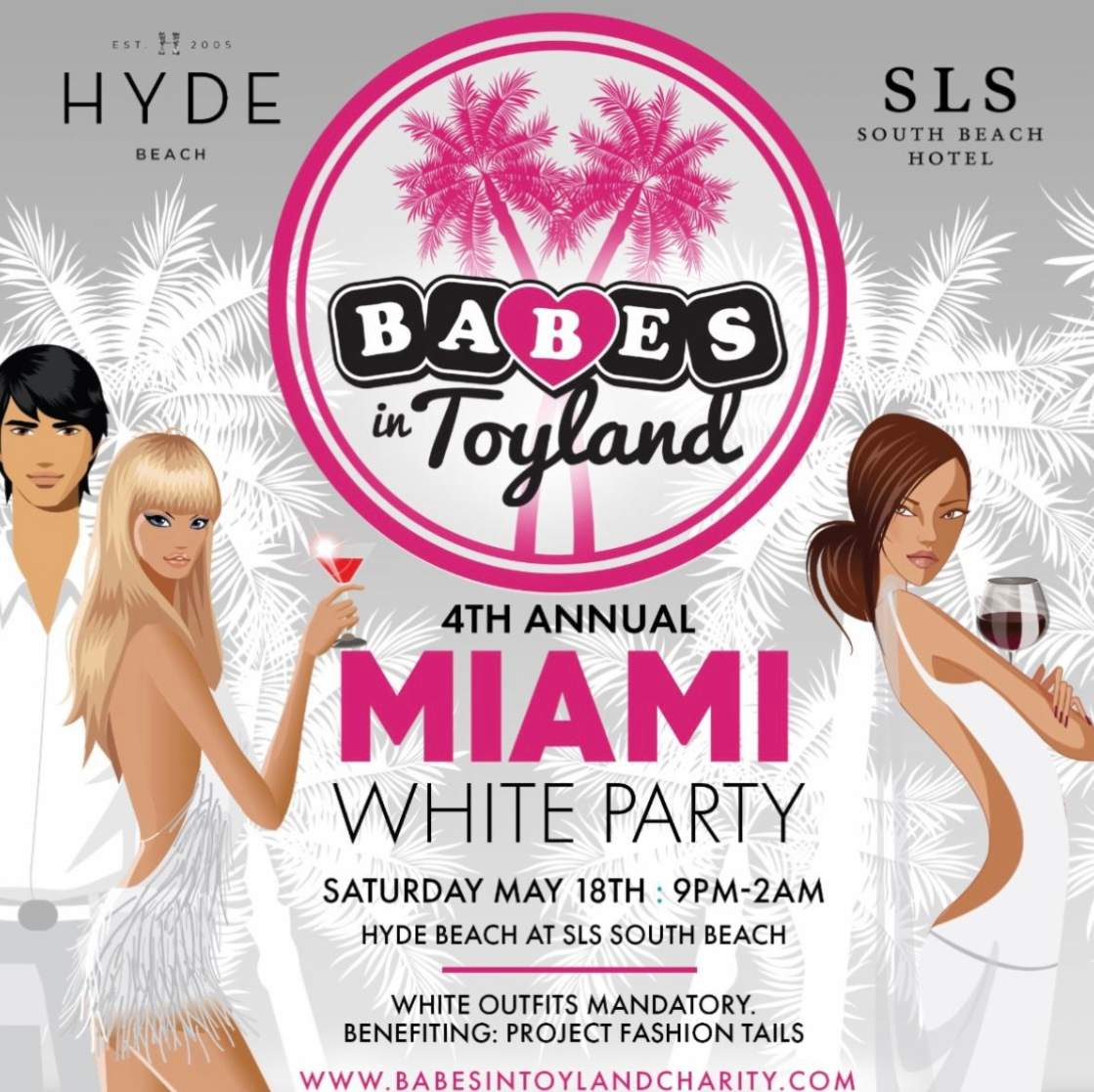 4th Annual 'Babes in Toyland - Miami White Party' - フライヤー表