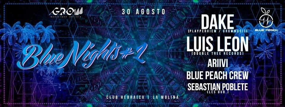 Blue Nights with Dake & Luis Leon - Página frontal