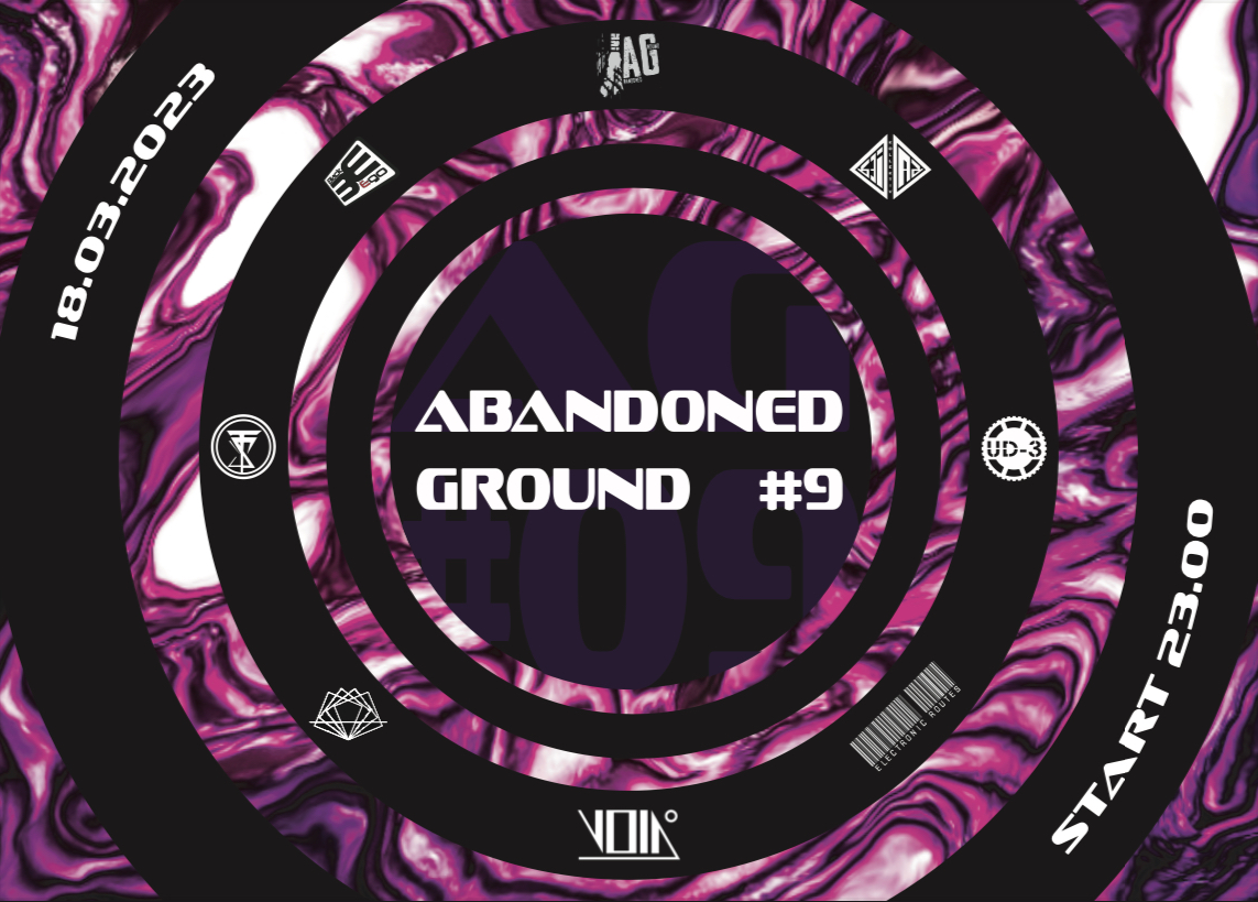 Abandoned Ground #9 with Asem Shama, K.EULE, Forbidden Society, Upzet - Página frontal