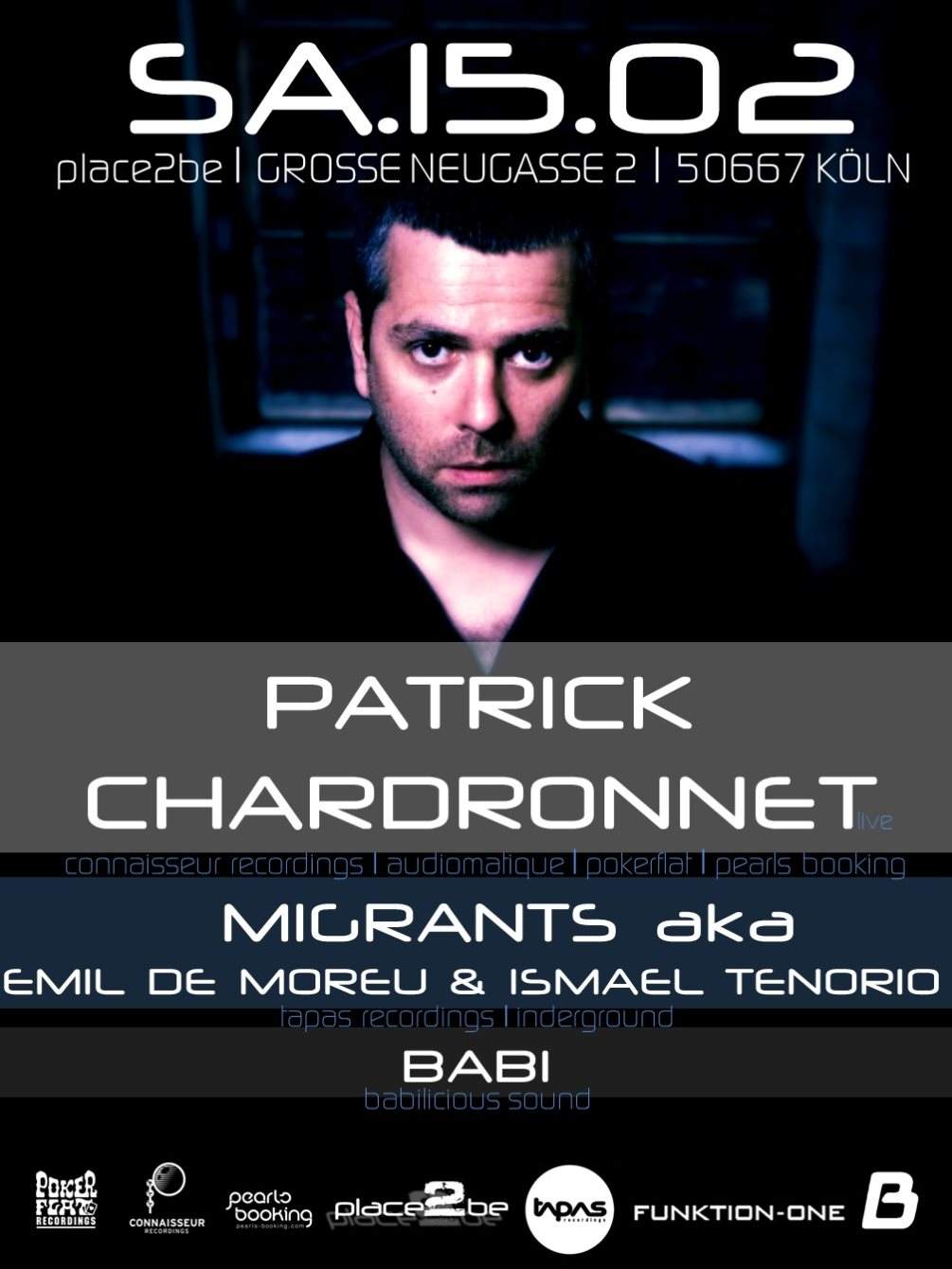 Place 2 be presents Patrick Chardronnet [Live] - Página frontal