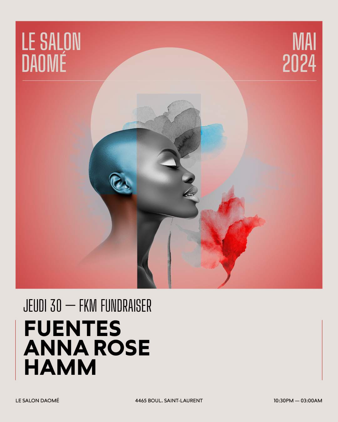 FKM FUNDRAISER presents Fuentes / Anna Rose / HAMM - Página frontal