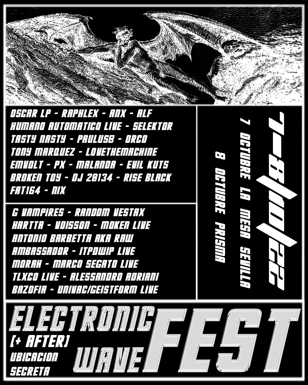 ELECTRONIC WAVE FEST - フライヤー表