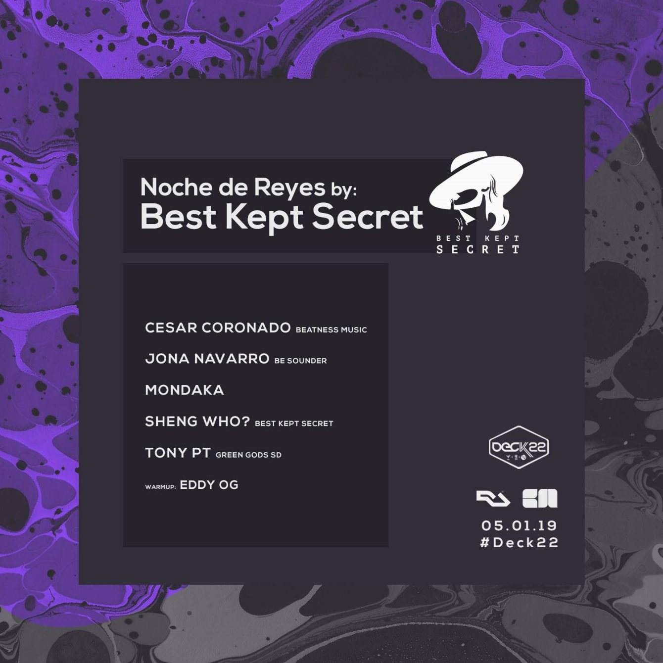 Best Kept Secret Noche de Reyes Celebration - フライヤー表
