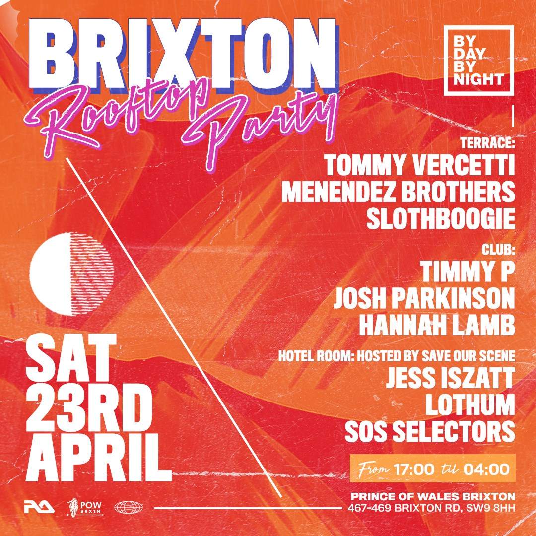 Byday Bynight: Spring Rooftop Party - Tommy Vercetti, Menendez Brothers, Timmy P - フライヤー裏